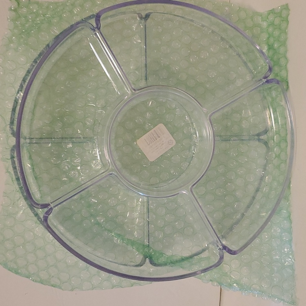 10in Acrylic 5 Comparment Dish